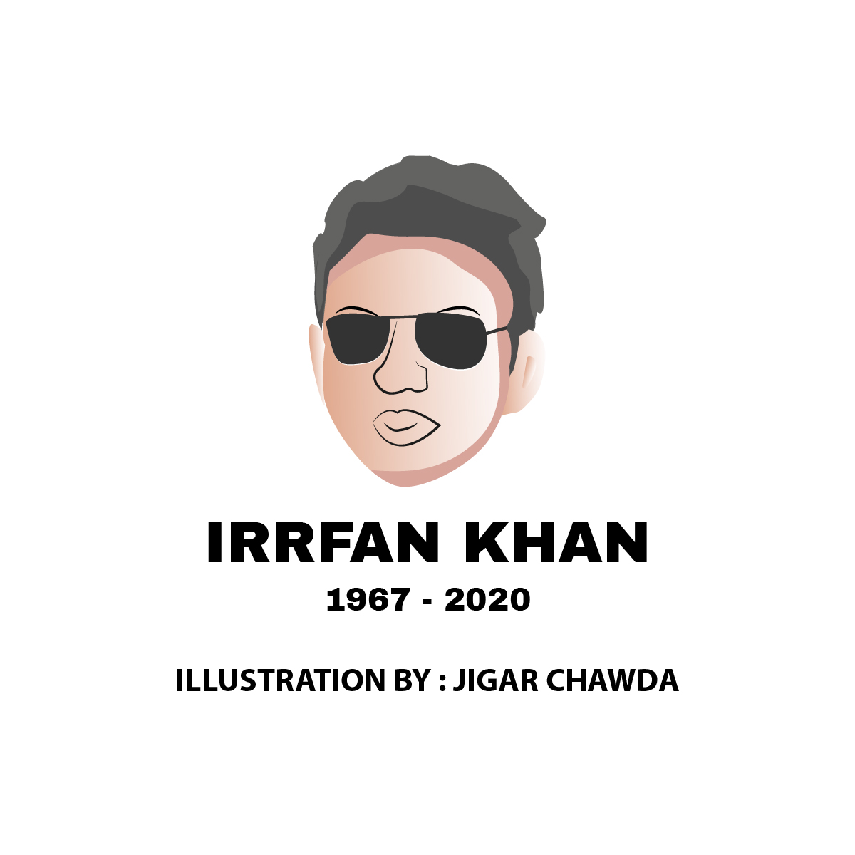 Day 10 – Illustration of Irrfan Khan